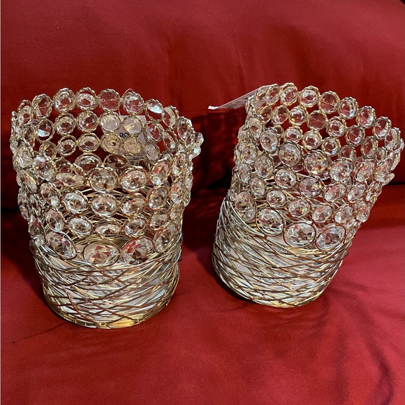 Pair of silver candle holders - Picture 3 of 4